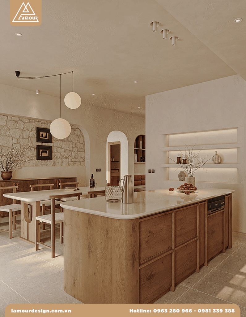 Thiết kế nội thất biệt thự Dương Nội, Hà Đông cottage mộc mạc
