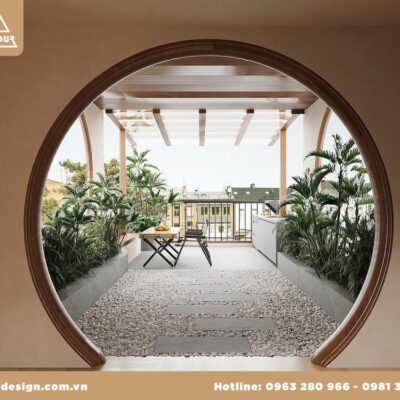 Thiết kế nội thất nhà phố Đà Lạt 4x11m