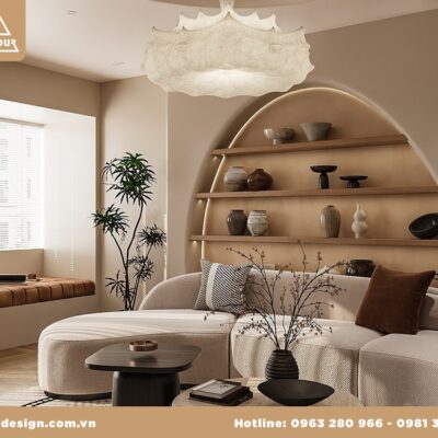 Thiết kế nội thất nhà phố Hải Phòng 5x15m