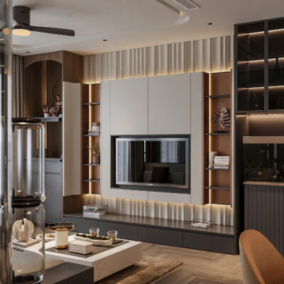 Thiết kế nội thất chung cư Sky Forest Ecopark hiện đại và giàu cảm xúc