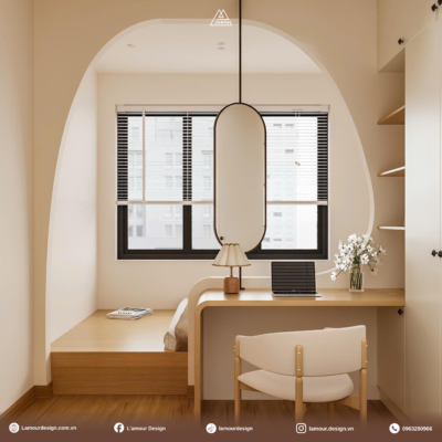 Thiết kế nội thất The Fibonan Ecopark: Mẫu căn hộ 65m² tối ưu 2 phòng ngủ