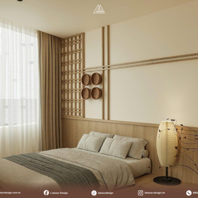 Thiết kế nội thất chung cư IPH Cầu Giấy room 2 phong cách Modern Japanese